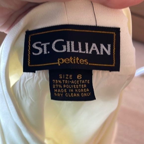 ST GILLIAN VINTAGE 60s White wrap dress - Picture 2 of 12